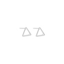 Triangle studs Kubik (Silver)