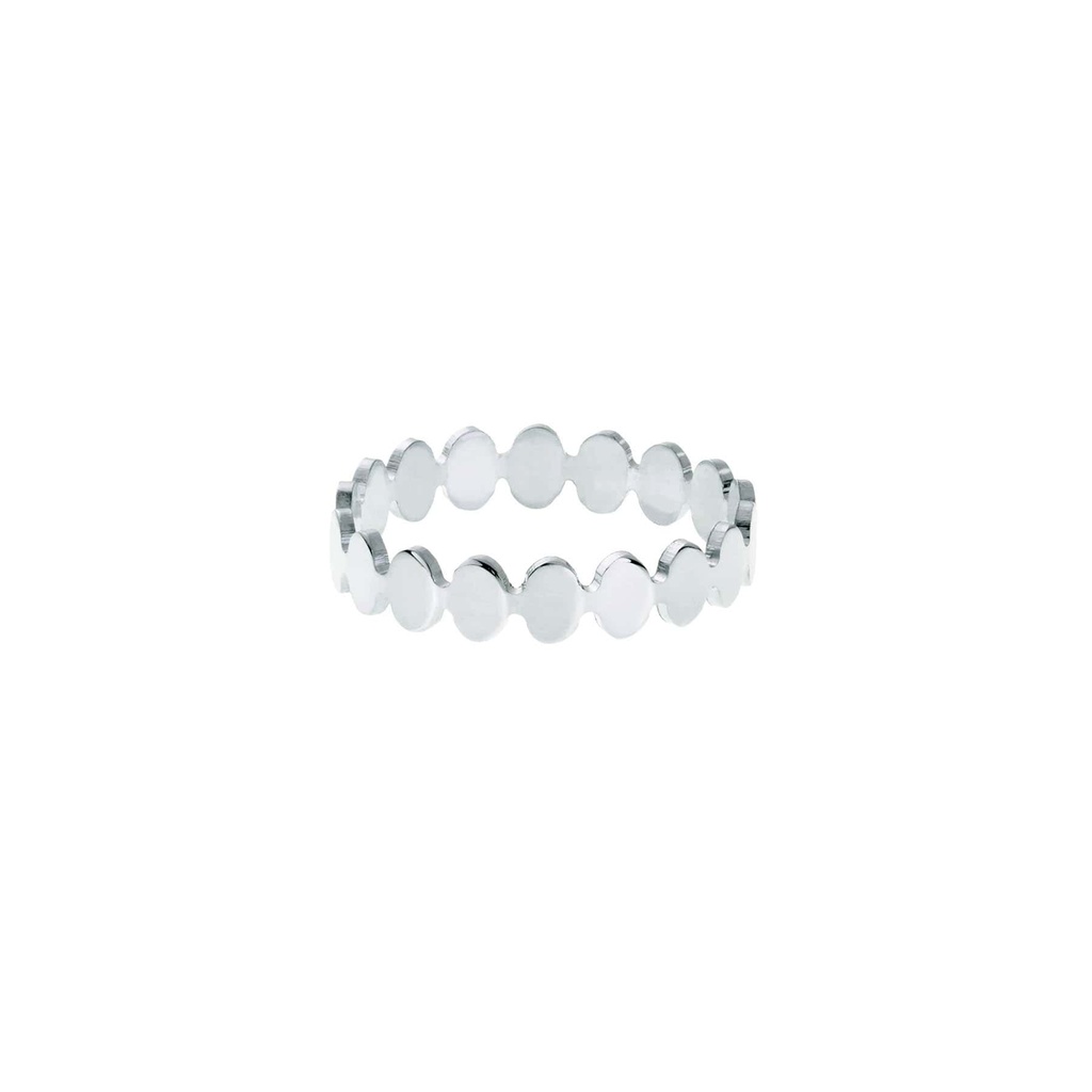 Kubik silver thin ring 