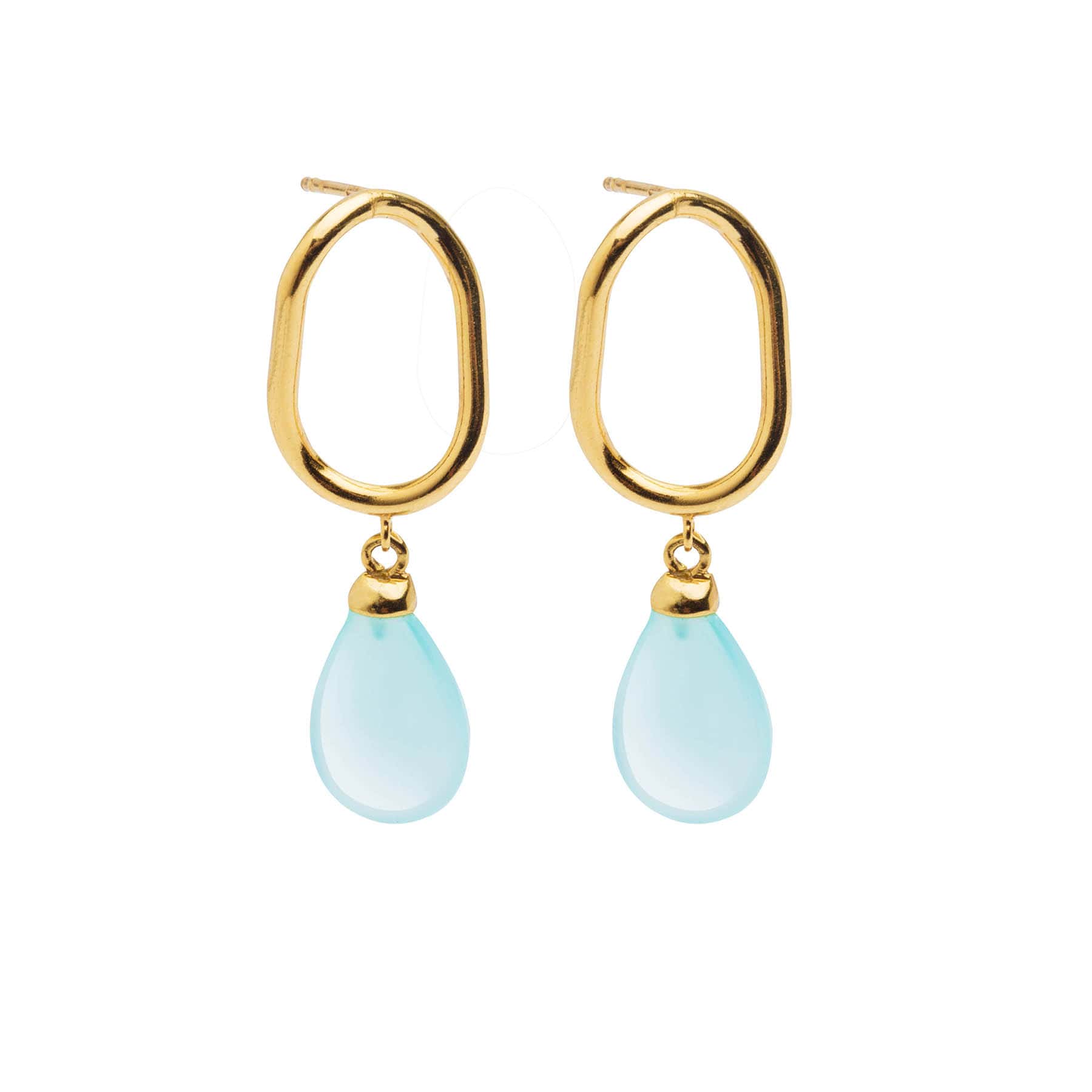 Cate aqua earrings