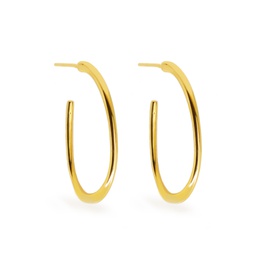 Eva hoops (Silver plated with gold plating)
