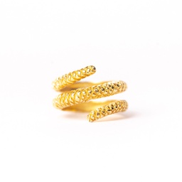 Maria coil ring  (Silver plated with gold plating, 11)