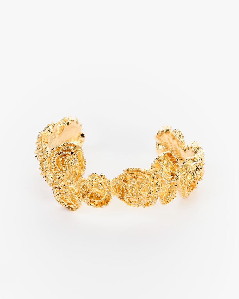 Brazalete oro Clavel