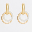 Alba bone earrings