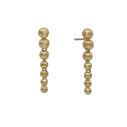 Pendientes Eclipse largos oro (Plata con baño de oro)